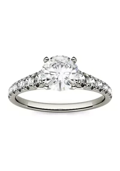 1.29 ct. t.w. Moissanite Engagement Ring 14K White Gold