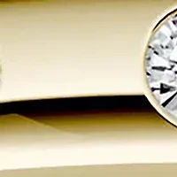 1/10 ct. t.w. Moissanite Stackable Band 14K Yellow Gold