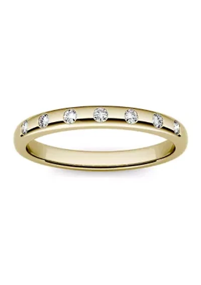 1/10 ct. t.w. Moissanite Stackable Band 14K Yellow Gold