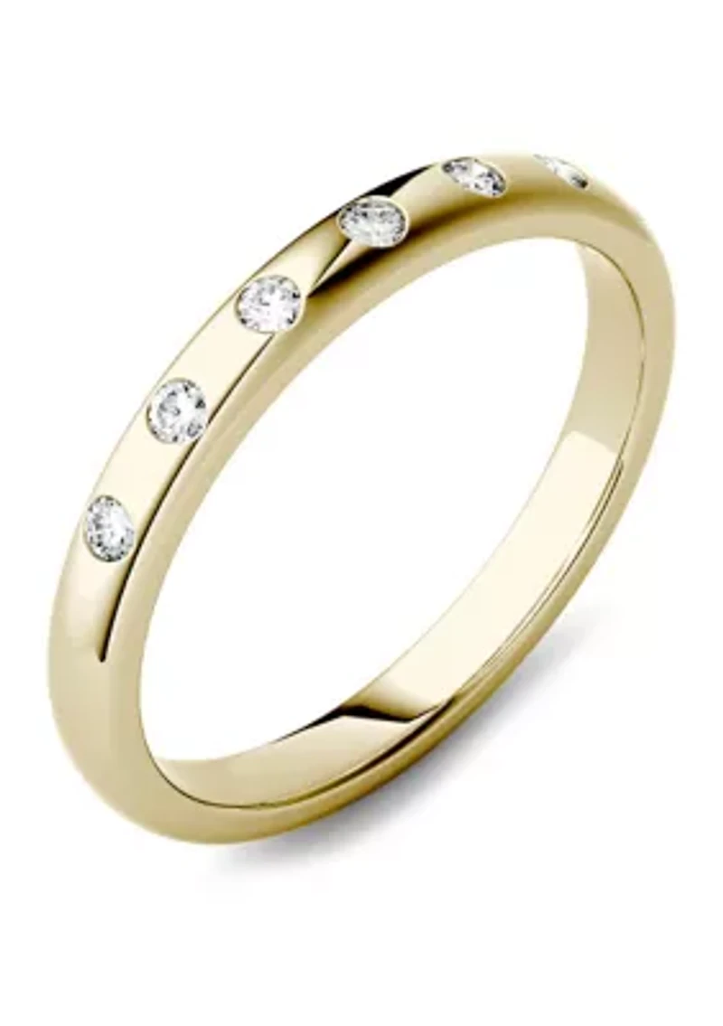 1/10 ct. t.w. Moissanite Stackable Band 14K Yellow Gold