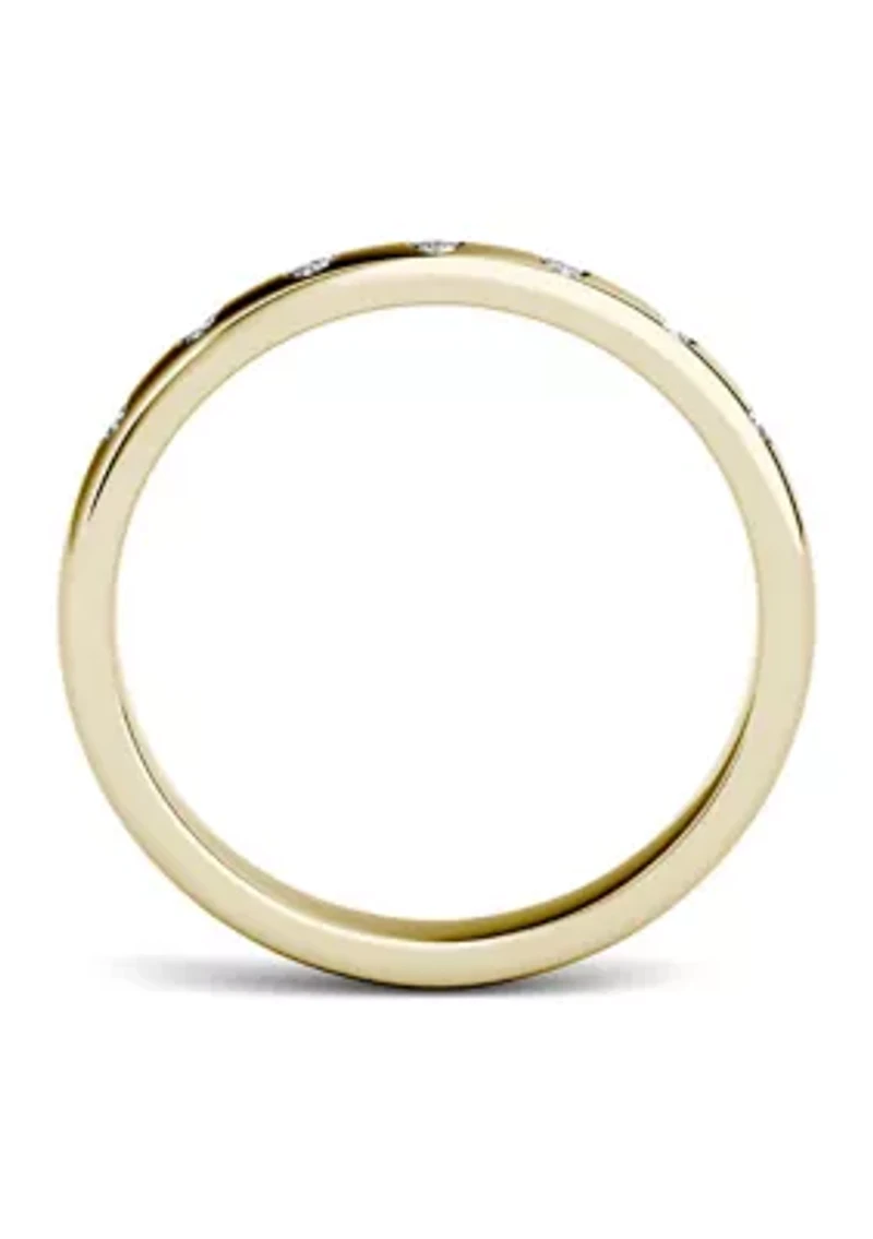 1/10 ct. t.w. Moissanite Stackable Band 14K Yellow Gold