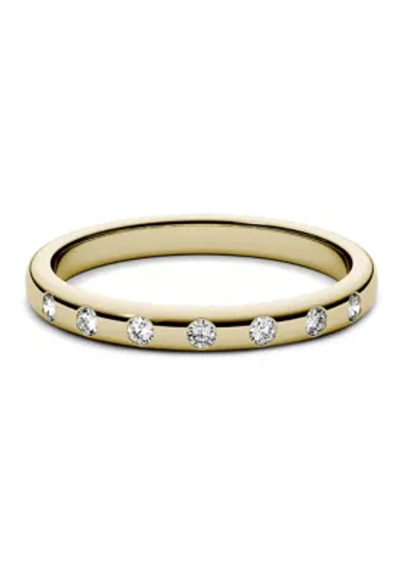 1/10 ct. t.w. Moissanite Stackable Band 14K Yellow Gold