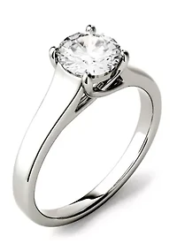 1 ct. t.w. Moissanite Solitaire Ring 14K White Gold