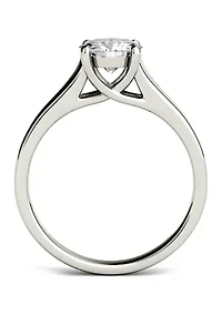 1 ct. t.w. Moissanite Solitaire Ring 14K White Gold