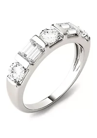 1.15 ct. t.w. Moissanite Baguette Stackable Band 14K White Gold