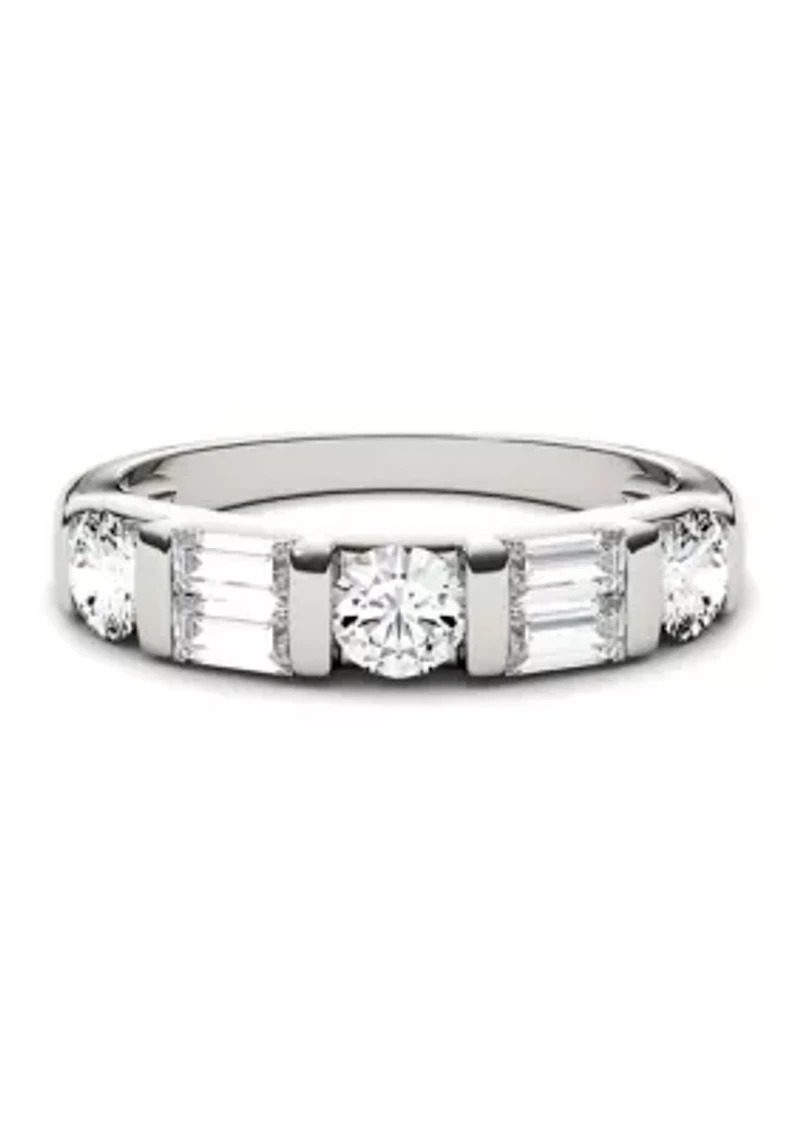 1.15 ct. t.w. Moissanite Baguette Stackable Band 14K White Gold