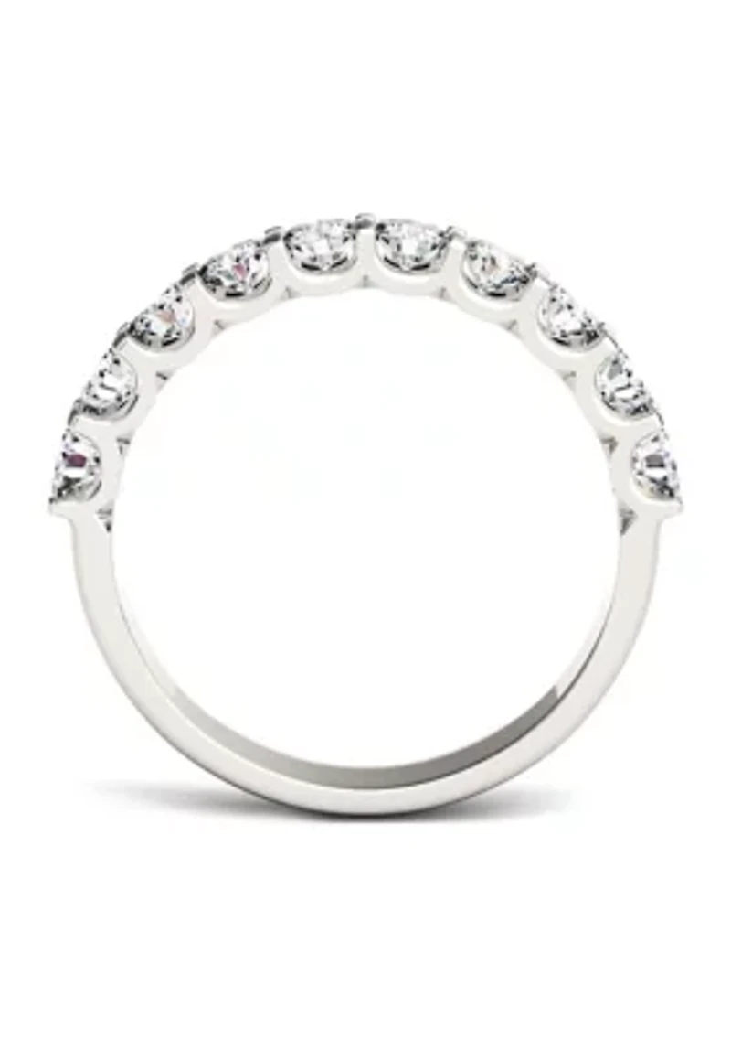 1 ct. t.w. Moissanite Anniversary Band 14K White Gold