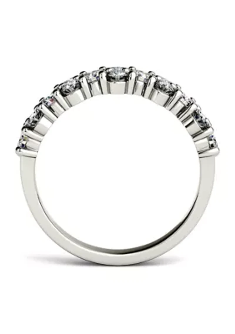 1.2 ct. t.w. Moissanite Stackable Band 14K White Gold