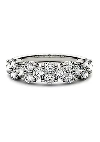 1.2 ct. t.w. Moissanite Stackable Band 14K White Gold