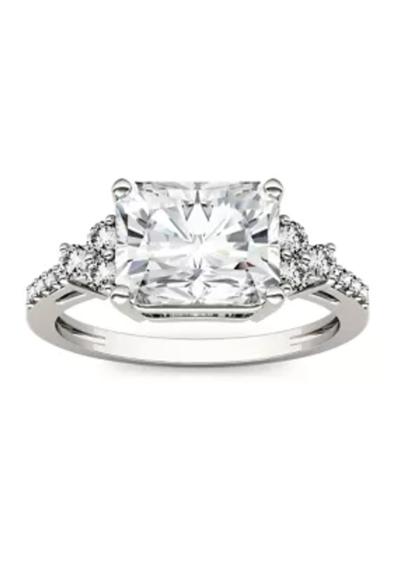 2.9 ct. t.w. Lab Created Moissanite Radiant Engagement Ring 14K White Gold
