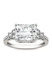 2.9 ct. t.w. Lab Created Moissanite Radiant Engagement Ring 14K White Gold