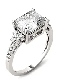 2.9 ct. t.w. Lab Created Moissanite Radiant Engagement Ring 14K White Gold