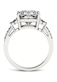2.9 ct. t.w. Lab Created Moissanite Radiant Engagement Ring 14K White Gold