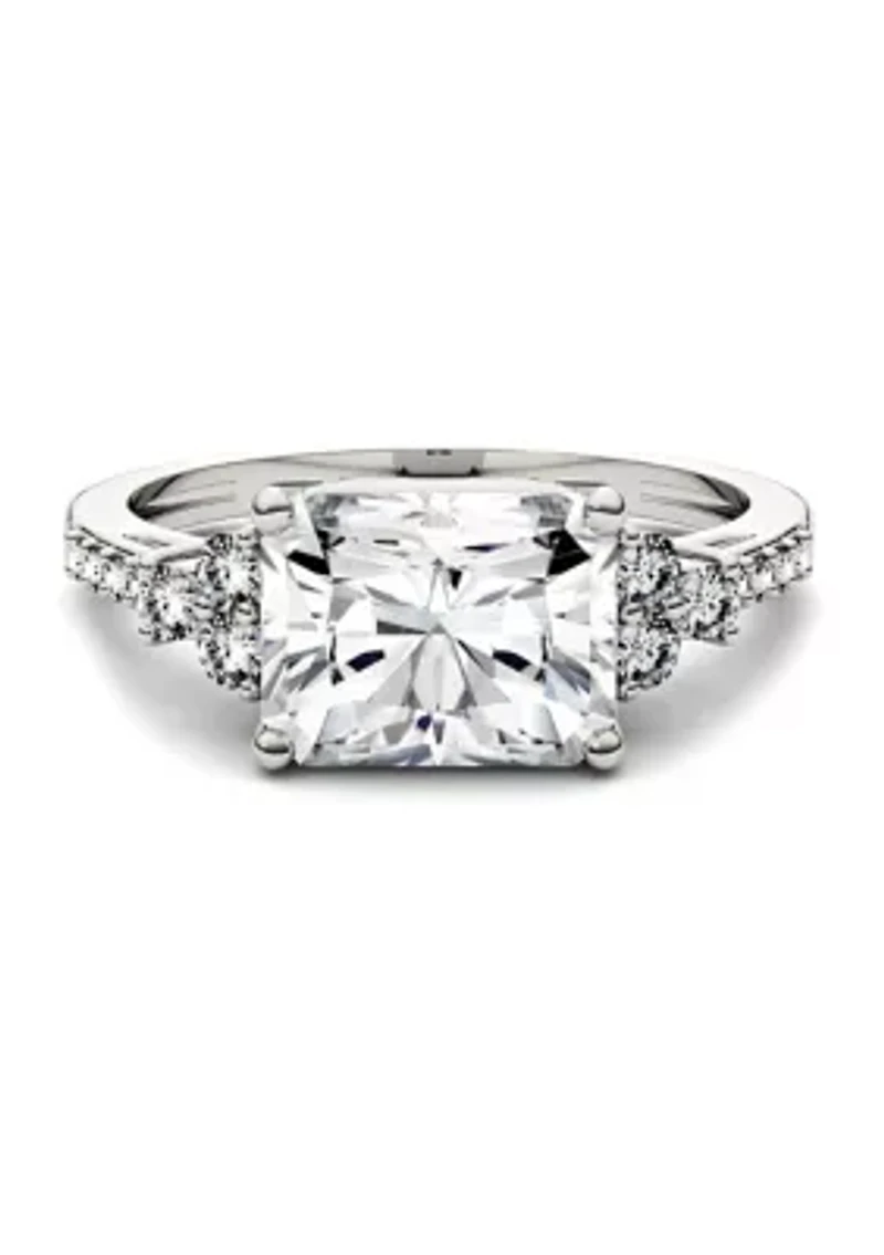 2.9 ct. t.w. Lab Created Moissanite Radiant Engagement Ring 14K White Gold