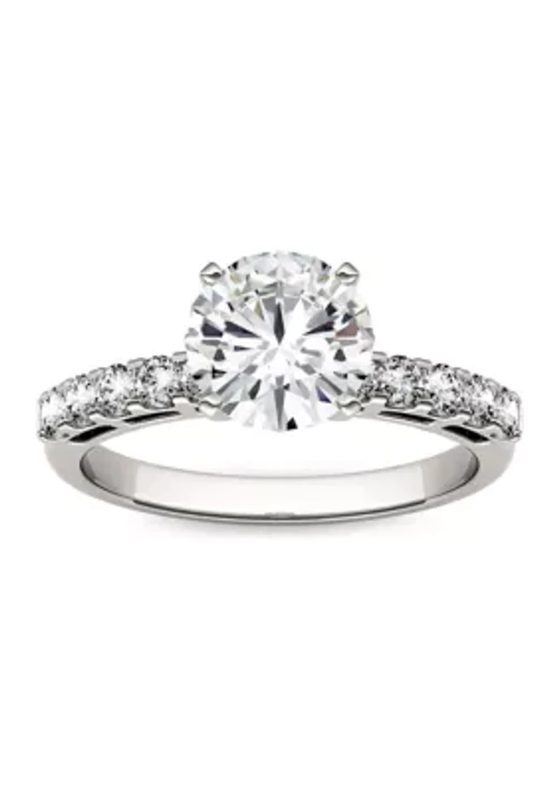 1.8 ct. t.w. Lab Created Moissanite Engagement Ring 14K White Gold