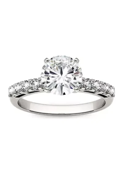 1.8 ct. t.w. Lab Created Moissanite Engagement Ring 14K White Gold