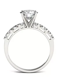 1.8 ct. t.w. Lab Created Moissanite Engagement Ring 14K White Gold