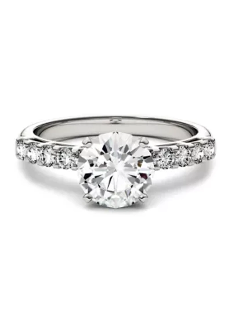 1.8 ct. t.w. Lab Created Moissanite Engagement Ring 14K White Gold