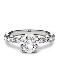 1.8 ct. t.w. Lab Created Moissanite Engagement Ring 14K White Gold