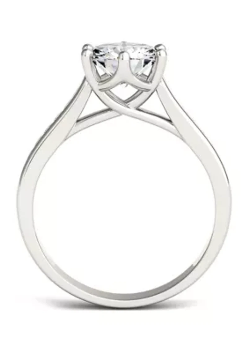 1.68 ct. t.w. Lab Created Moissanite Engagement Ring 14K White Gold