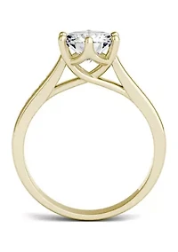 1.68 ct. t.w. Lab Created Moissanite Engagement Ring 14K Yellow Gold