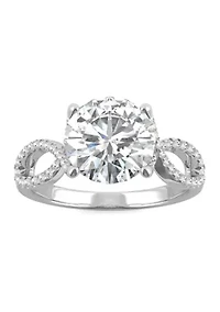 ct. t.w. Lab Created Moissanite Engagement Ring 14K White Gold