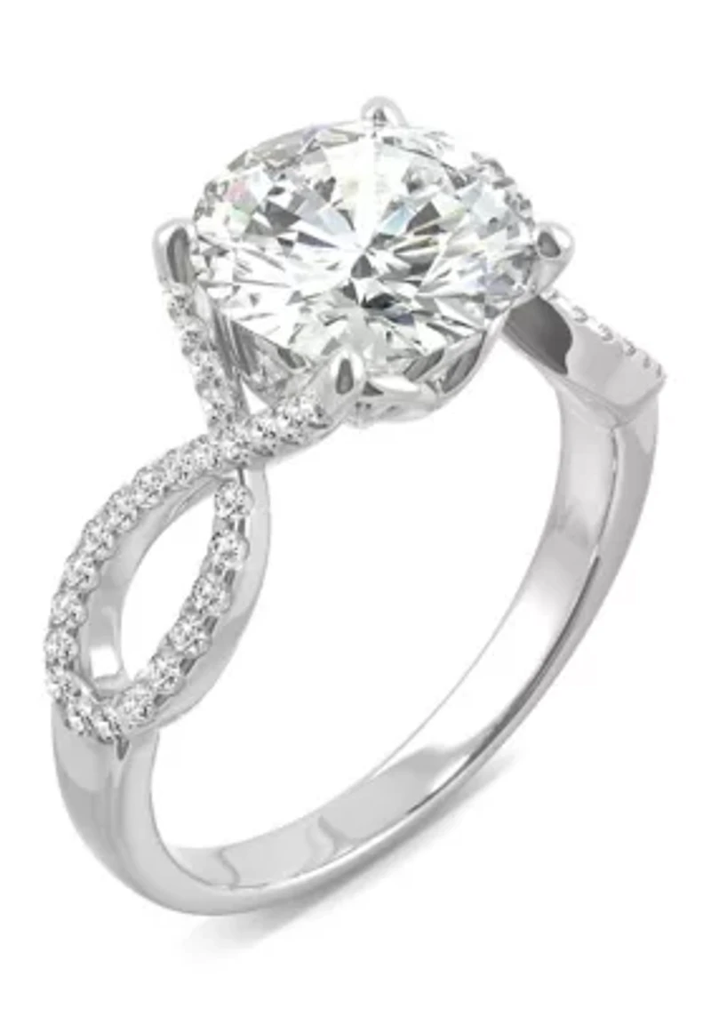 ct. t.w. Lab Created Moissanite Engagement Ring 14K White Gold