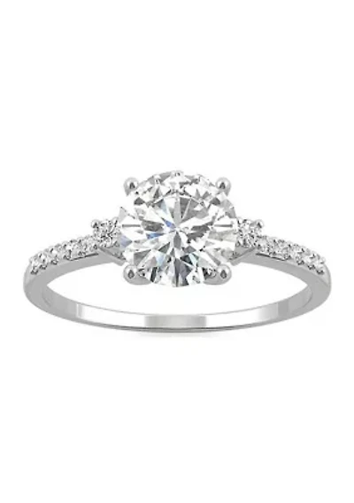 Charles & Colvard 1.31 ct. t.w. Lab Created Moissanite Round Engagement Ring