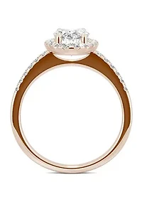Charles & Colvard 2.62 ct. t.w. Lab Created Moissanite Oval Halo Ring