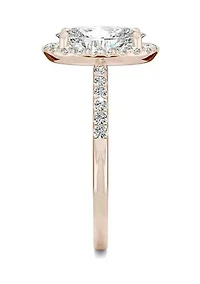 Charles & Colvard 2.62 ct. t.w. Lab Created Moissanite Oval Halo Ring