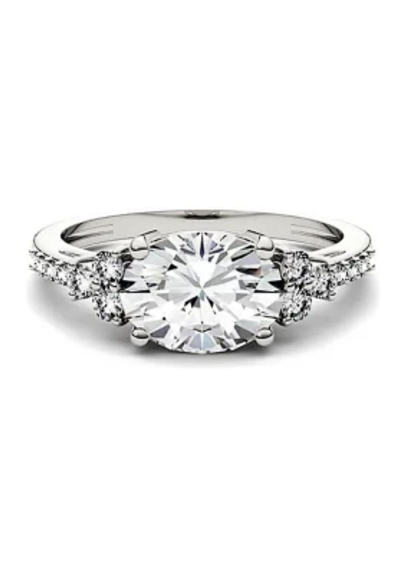 Charles & Colvard 2.3 ct. t.w. Lab Created Moissanite East-West Oval Ring
