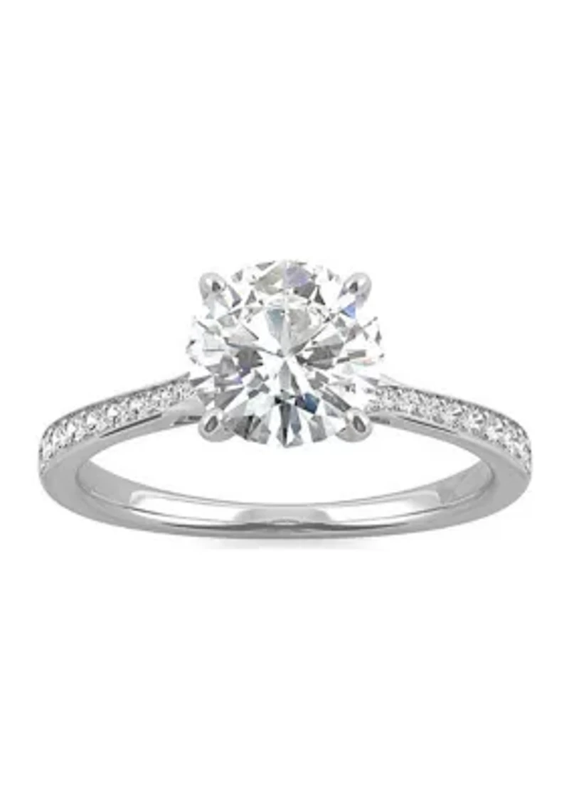 Charles & Colvard 1.64 ct. t.w. Lab Created Moissanite Bypass Engagement Ring