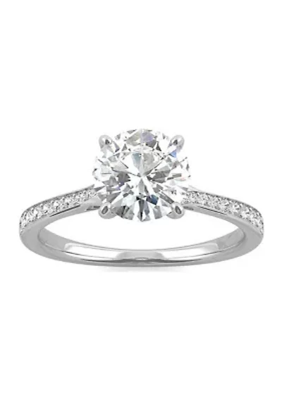 Charles & Colvard 1.64 ct. t.w. Lab Created Moissanite Bypass Engagement Ring