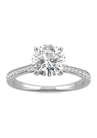 Charles & Colvard 1.64 ct. t.w. Lab Created Moissanite Bypass Engagement Ring