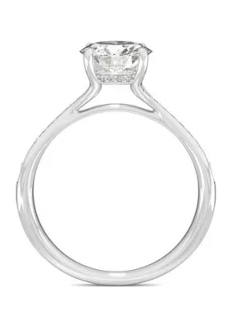 Charles & Colvard 1.64 ct. t.w. Lab Created Moissanite Bypass Engagement Ring