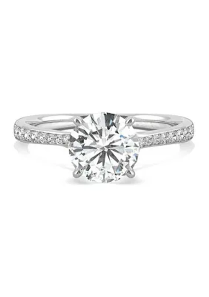 Charles & Colvard 1.64 ct. t.w. Lab Created Moissanite Bypass Engagement Ring