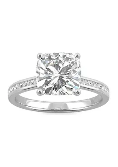 Charles & Colvard 2.58 ct. t.w. Lab Created Moissanite Cushion Engagement Ring
