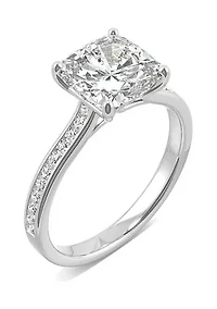 Charles & Colvard 2.58 ct. t.w. Lab Created Moissanite Cushion Engagement Ring
