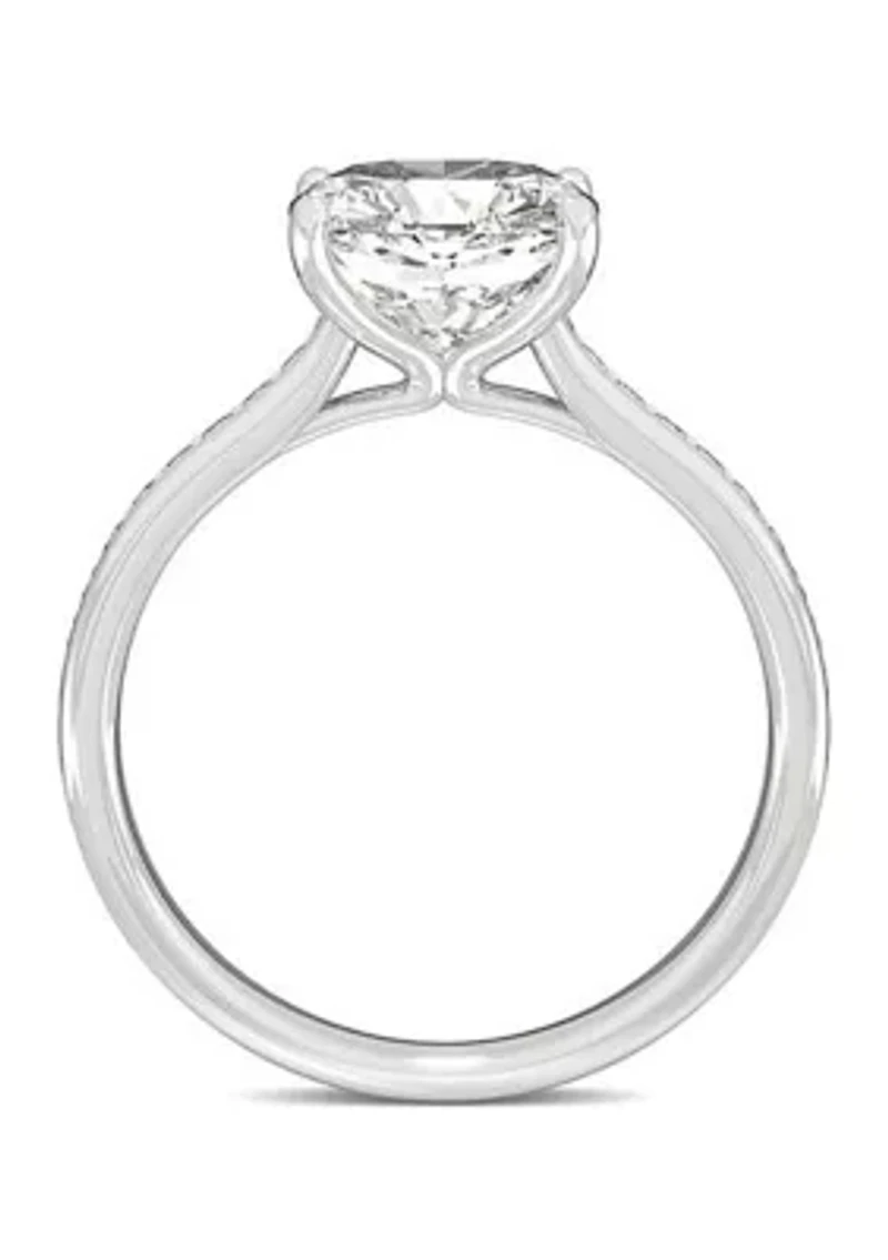 Charles & Colvard 2.58 ct. t.w. Lab Created Moissanite Cushion Engagement Ring