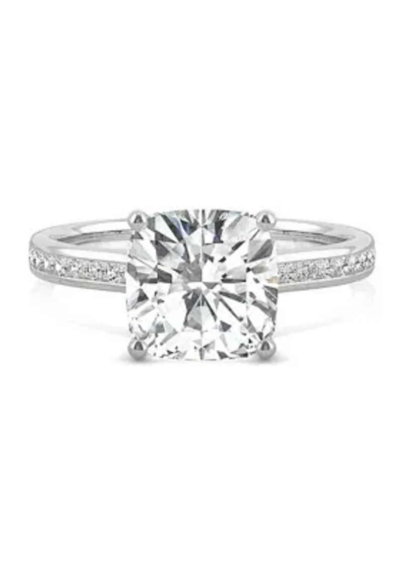Charles & Colvard 2.58 ct. t.w. Lab Created Moissanite Cushion Engagement Ring