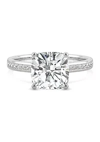 Charles & Colvard 2.58 ct. t.w. Lab Created Moissanite Cushion Engagement Ring