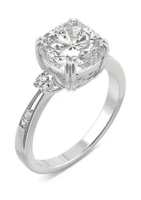 Charles & Colvard 2.54 ct. t.w. Lab Created Moissanite Cushion Engagement Ring