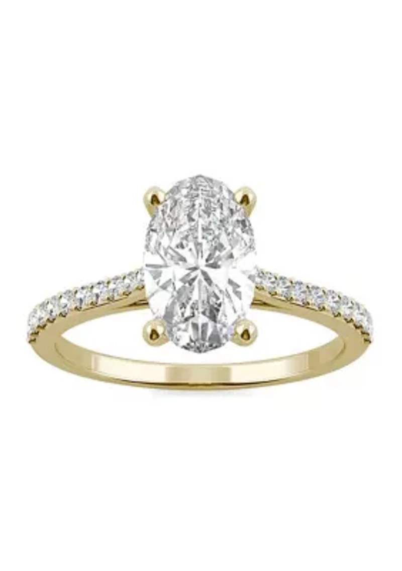 Charles & Colvard 2.49 ct. t.w. Lab Created Moissanite Oval Engagement Ring