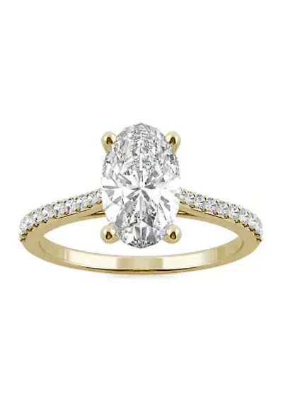 Charles & Colvard 2.49 ct. t.w. Lab Created Moissanite Oval Engagement Ring