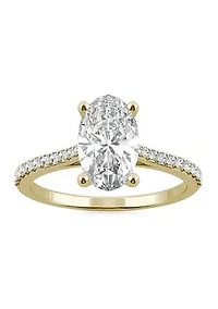Charles & Colvard 2.49 ct. t.w. Lab Created Moissanite Oval Engagement Ring