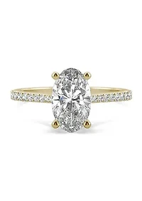 Charles & Colvard 2.49 ct. t.w. Lab Created Moissanite Oval Engagement Ring