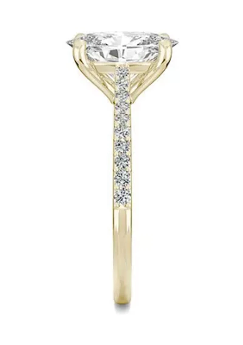 Charles & Colvard 2.49 ct. t.w. Lab Created Moissanite Oval Engagement Ring