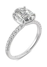 Charles & Colvard 2.34 ct. t.w. Lab Created Moissanite Oval Engagement Ring