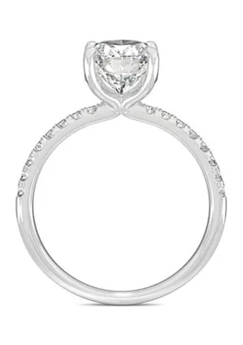 Charles & Colvard 2.34 ct. t.w. Lab Created Moissanite Oval Engagement Ring