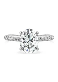 Charles & Colvard 2.34 ct. t.w. Lab Created Moissanite Oval Engagement Ring